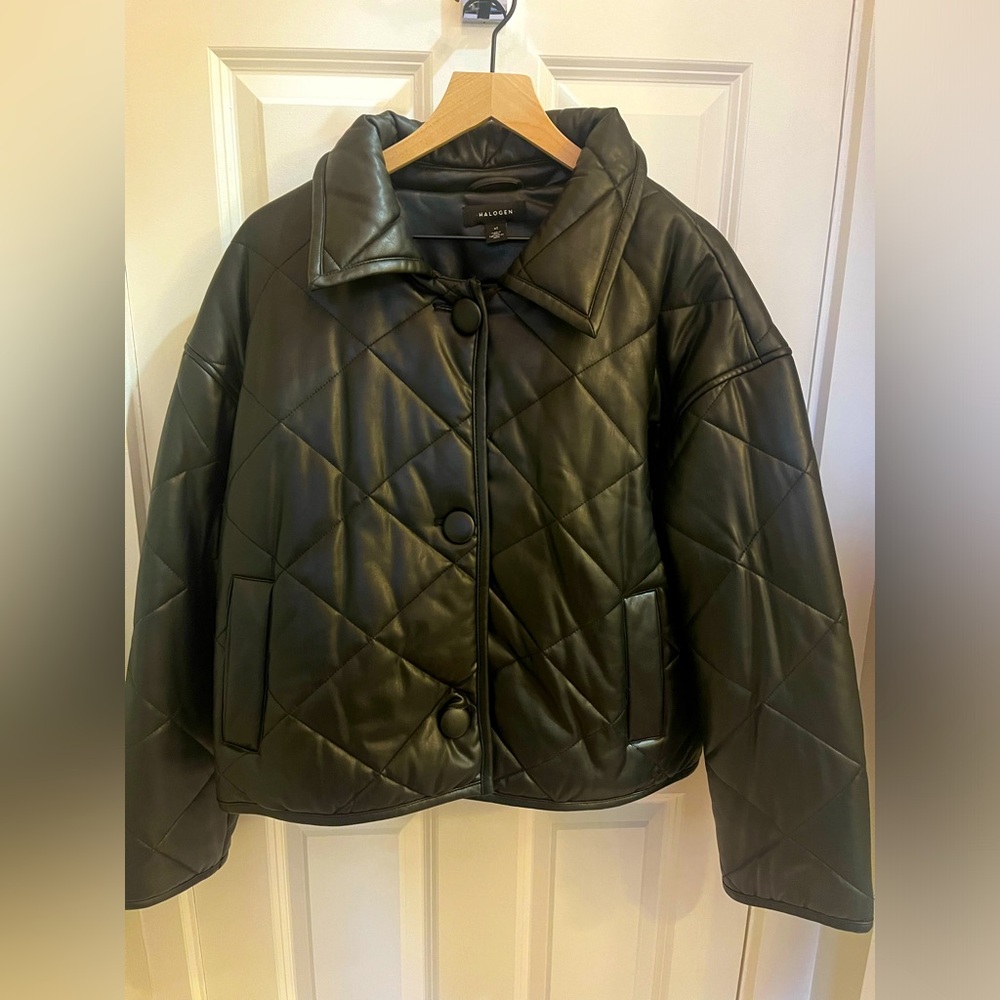 Quilted Pleather Jacket